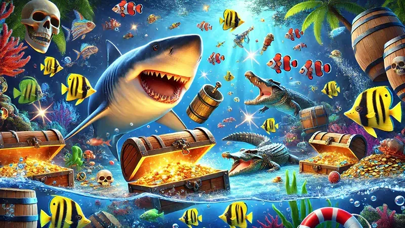 Arena bawah laut dalam permainan tembak ikan EVOSTOTO