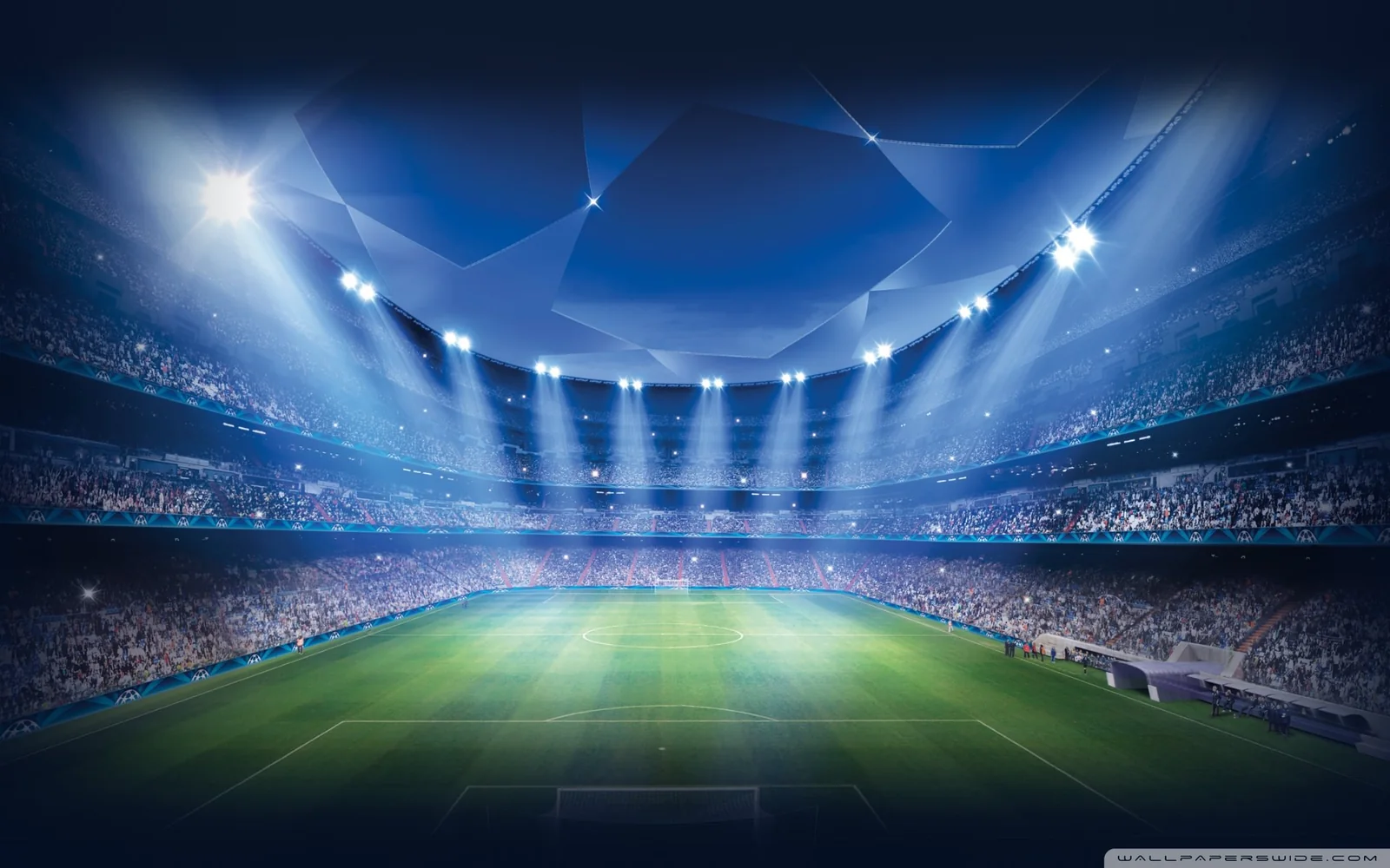 Suasana pertandingan olahraga untuk tampilan pre-match dan live event